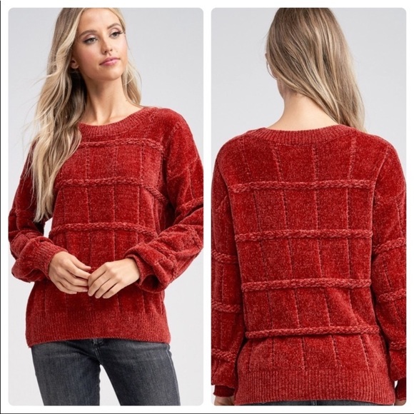 Gorgeous Riena crew neck chenille sweater - Picture 4 of 5